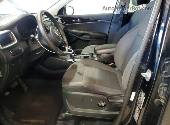 5XYPGDA35GG168036 2016 KIA SORENTO Black წინა სალონის ხედი