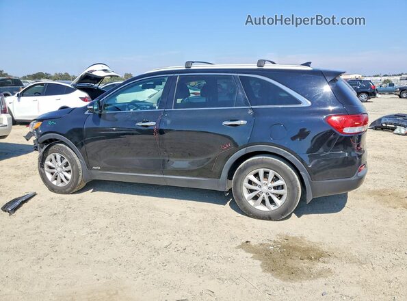 5XYPGDA35JG385948 2018 KIA SORENTO Black Հետևի ձախ