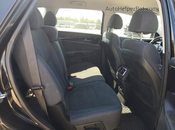 5XYPGDA35JG385948 2018 KIA SORENTO Black Հետևի նստատեղերի տեսք