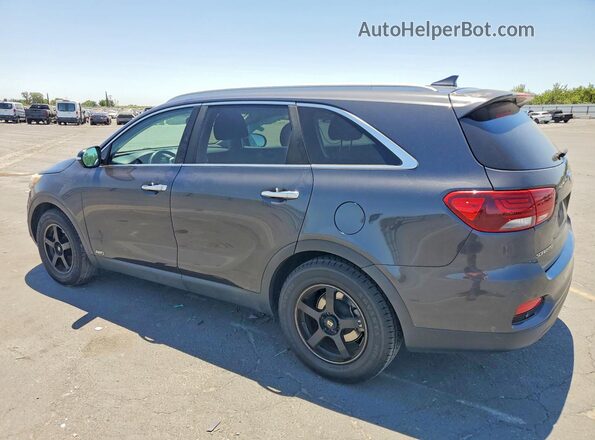 5XYPGDA35KG438780 2019 KIA SORENTO Gray Rear left