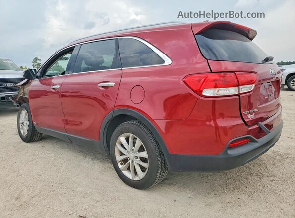 5XYPGDA36GG166473 2016 KIA SORENTO Burgundy Հետևի ձախ