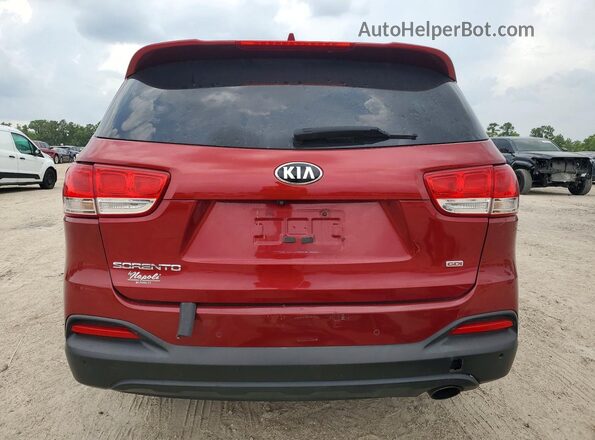 5XYPGDA36GG166473 2016 KIA SORENTO Burgundy Հետևի տեսք