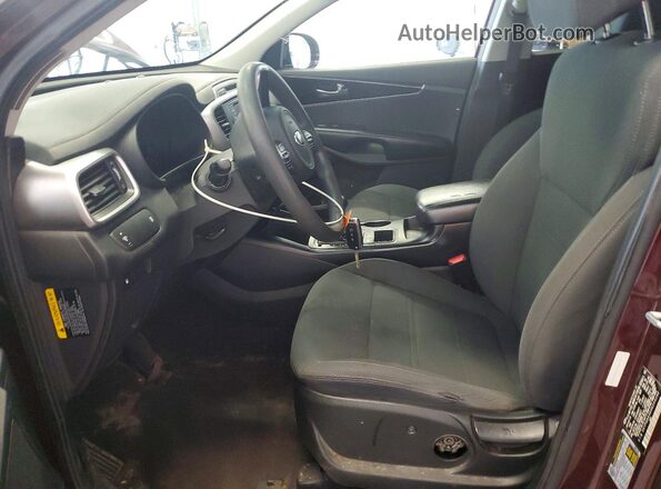 5XYPGDA36HG249290 2017 KIA SORENTO Бордовый Вид салона спереди