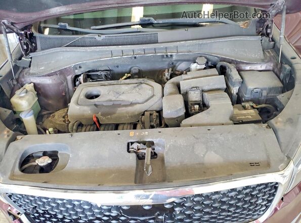 5XYPGDA36HG249290 2017 KIA SORENTO Бордовый Вид подкапотного пространства