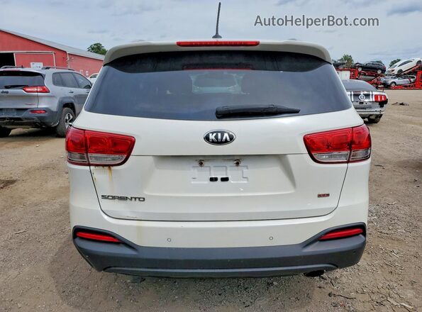 5XYPGDA36HG317023 2017 KIA SORENTO White Հետևի տեսք