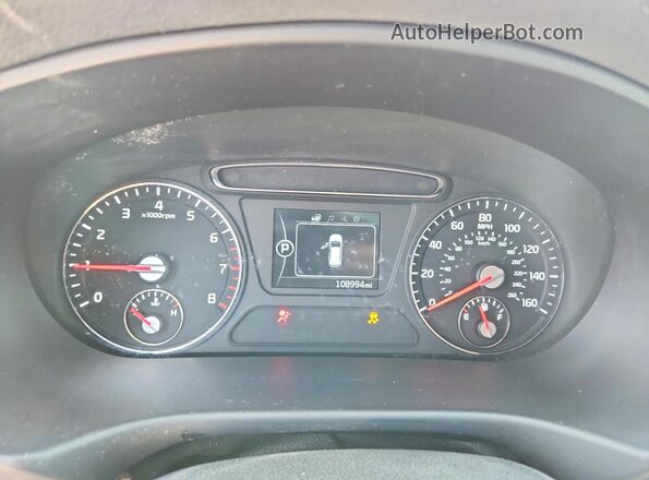 5XYPGDA37GG063711 2016 KIA SORENTO Blue Vista del cuadro de instrumentos