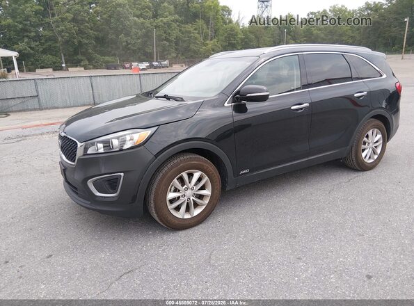 5XYPGDA37GG165686 2016 KIA SORENTO Black წინა მარცხენა ხედი სამი მეოთხედიდან