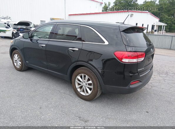 5XYPGDA37GG165686 2016 KIA SORENTO Black უკანა მარცხენა