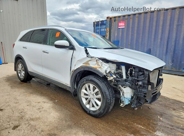 5XYPGDA37JG372523 2018 KIA SORENTO Белый Передняя правая четверть