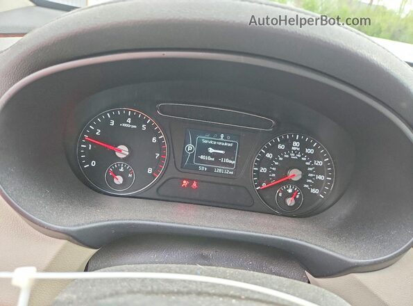 5XYPGDA37JG372523 2018 KIA SORENTO Белый Вид щитка приборов