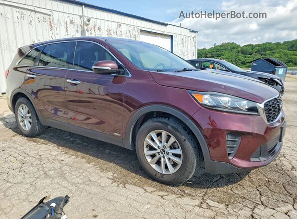 5XYPGDA37LG638643 2020 KIA SORENTO Burgundy Przód prawy