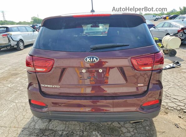 5XYPGDA37LG638643 2020 KIA SORENTO Burgundy Widok z tyłu