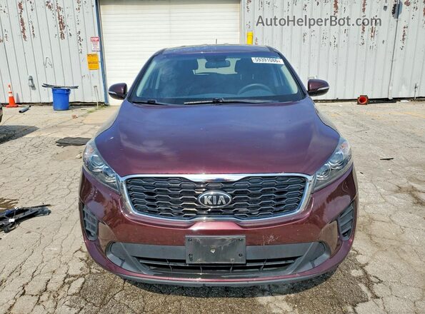 5XYPGDA37LG638643 2020 KIA SORENTO Burgundy Widok z przodu