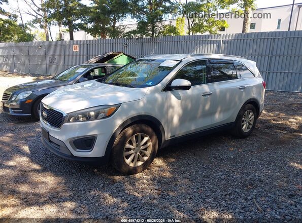 5XYPGDA38GG079741 2016 KIA SORENTO White Առջևի ձախ երեք քառորդ տեսարան