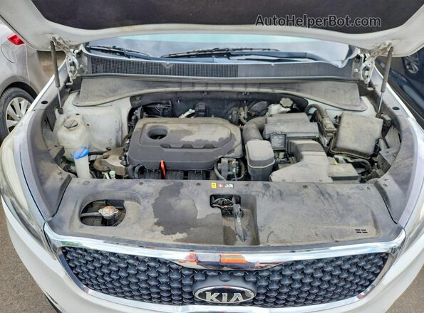 5XYPGDA38GG087337 2016 KIA SORENTO Белый Вид подкапотного пространства