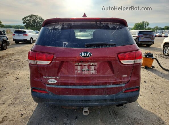 5XYPGDA38HG289323 2017 KIA SORENTO Red Widok z tyłu