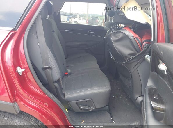 5XYPGDA39KG554791 2019 KIA SORENTO Red VIN კოდის სტიკერის ხედი