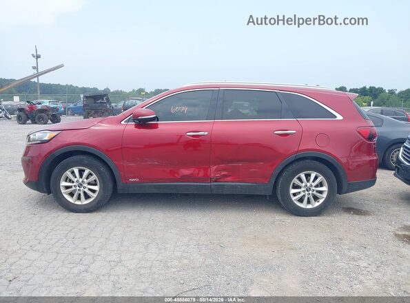 5XYPGDA39KG554791 2019 KIA SORENTO Red სალონის 360-გრადუსიანი ხედი