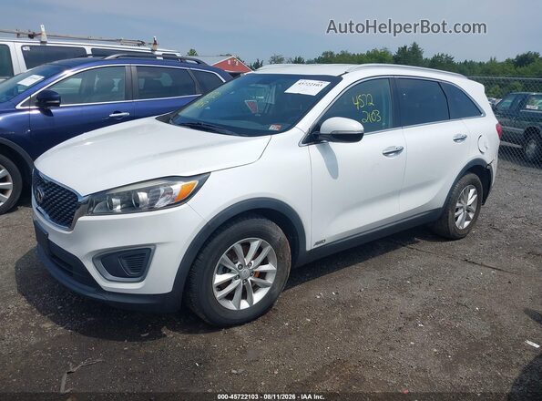 5XYPGDA3XGG081345 2016 KIA SORENTO White Առջևի ձախ երեք քառորդ տեսարան