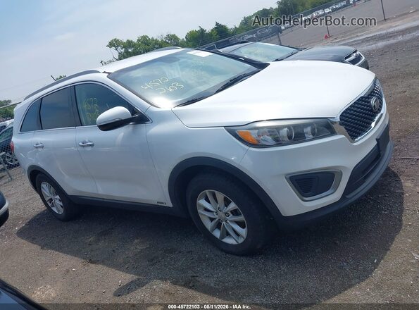 5XYPGDA3XGG081345 2016 KIA SORENTO White Սալոնի 360 աստիճան տեսք