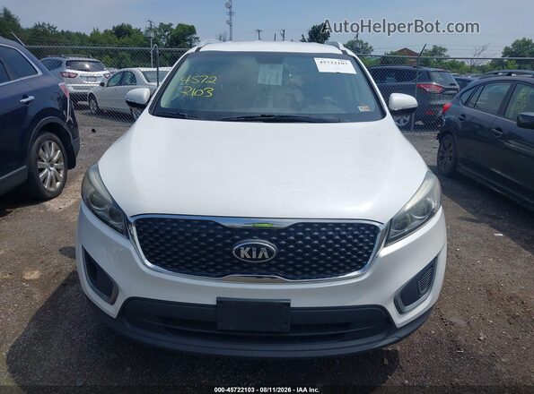 5XYPGDA3XGG081345 2016 KIA SORENTO White Սալոնի հետևի տեսք