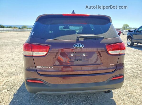 5XYPGDA3XHG280252 2017 KIA SORENTO Burgundy Вид ззаду