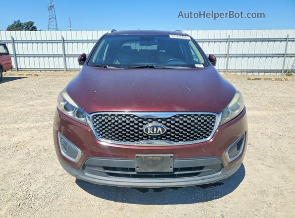 5XYPGDA3XHG280252 2017 KIA SORENTO Burgundy Вид спереду