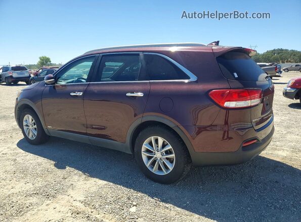 5XYPGDA3XHG280252 2017 KIA SORENTO Burgundy Задня ліва чверть