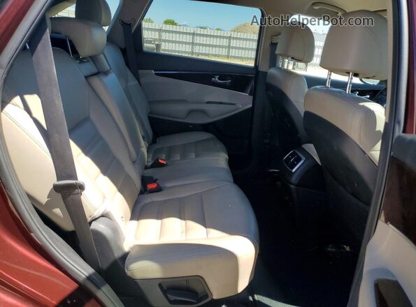 5XYPGDA3XHG280252 2017 KIA SORENTO Burgundy Вид задньої частини салону