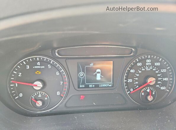 5XYPGDA50GG049375 2016 KIA SORENTO Brown Вид щитка приладів