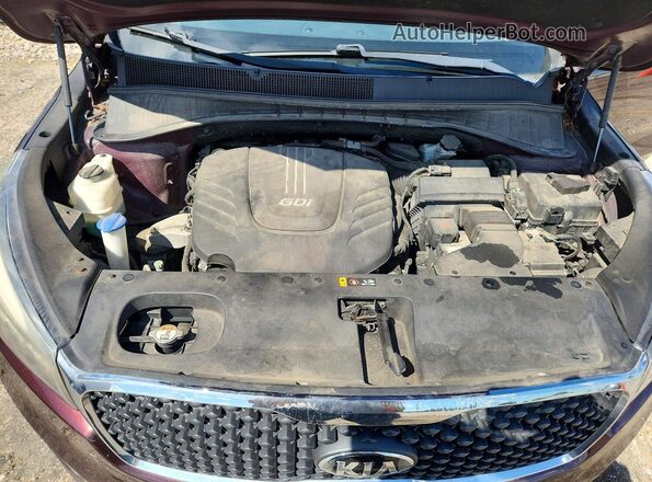 5XYPGDA50GG049375 2016 KIA SORENTO Brown Вид підкапотного простору