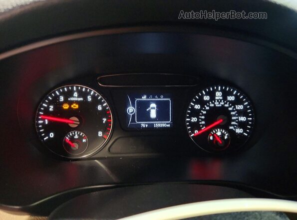5XYPGDA50HG216786 2017 KIA SORENTO Синий Вид щитка приборов