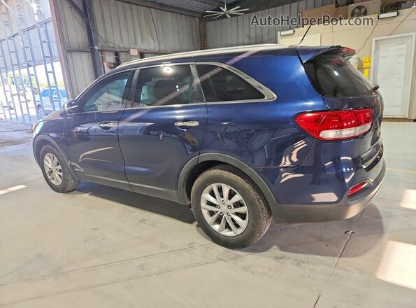 5XYPGDA50HG216786 2017 KIA SORENTO Синий Задняя левая четверть