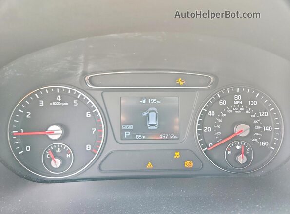 5XYPGDA50LG696207 2020 KIA SORENTO Синий Вид щитка приборов