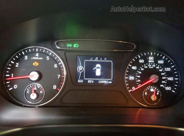 5XYPGDA51GG039017 2016 KIA SORENTO White Սարքավորումների վահանակի տեսք