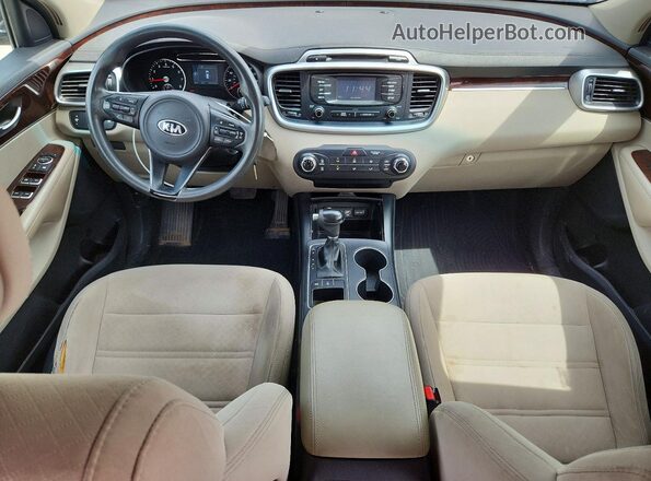 5XYPGDA51GG072227 2016 KIA SORENTO Black Widok deski rozdzielczej