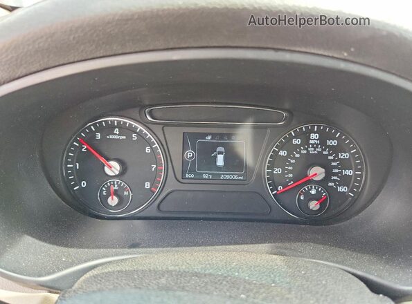 5XYPGDA51GG072227 2016 KIA SORENTO Black Widok zestawu wskaźników