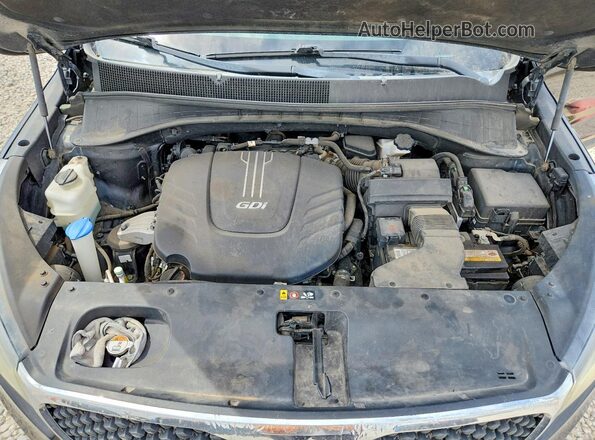 5XYPGDA51GG072227 2016 KIA SORENTO Black Widok komory silnika