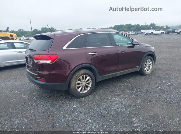 5XYPGDA51GG173901 2016 KIA SORENTO Maroon Հետևի աջ