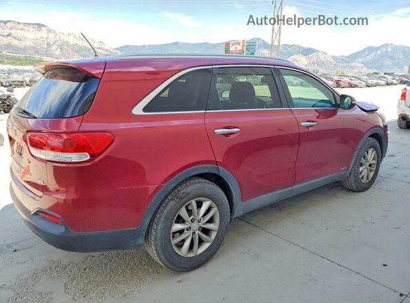 5XYPGDA51HG190764 2017 KIA SORENTO Red Задня права чверть