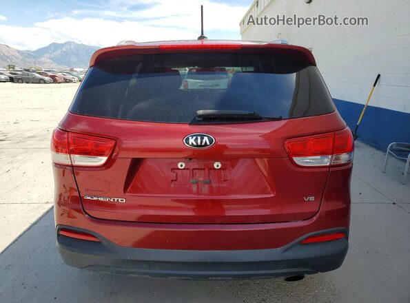 5XYPGDA51HG190764 2017 KIA SORENTO Red Вид ззаду