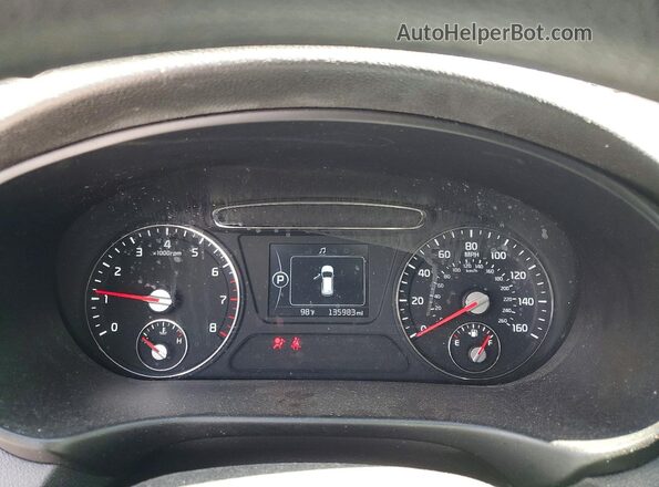 5XYPGDA51HG190764 2017 KIA SORENTO Red Вид щитка приладів
