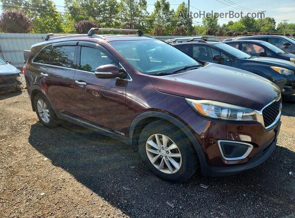 5XYPGDA51HG202816 2017 KIA SORENTO Бордовый Передняя правая четверть