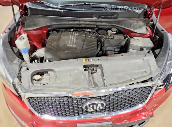 5XYPGDA51HG291402 2017 KIA SORENTO Red Շարժիչի բաժամունքի տեսք