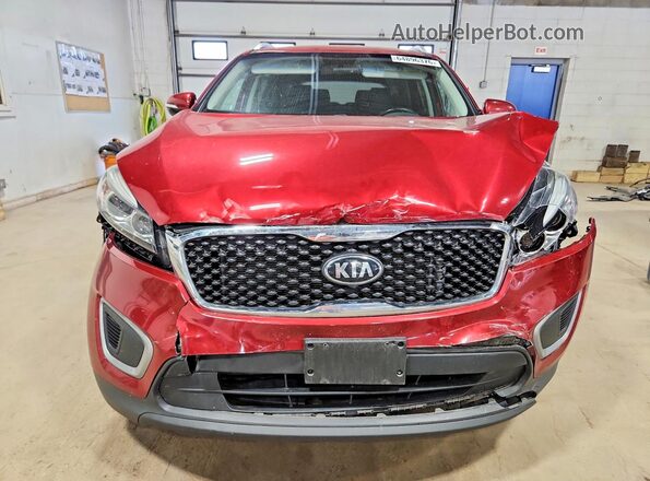 5XYPGDA51HG291402 2017 KIA SORENTO Red Դիմացի տեսք