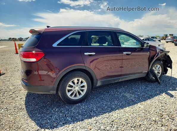 5XYPGDA52GG136162 2016 KIA SORENTO Burgundy Вид спереду