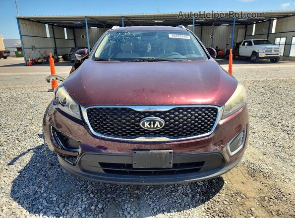 5XYPGDA52GG136162 2016 KIA SORENTO Burgundy Вид щитка приладів