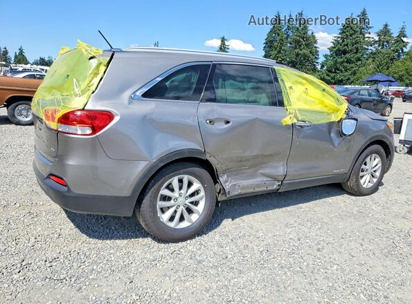 5XYPGDA52HG209080 2017 KIA SORENTO Серый Задняя правая четверть