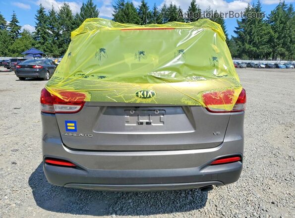 5XYPGDA52HG209080 2017 KIA SORENTO Серый Вид сзади