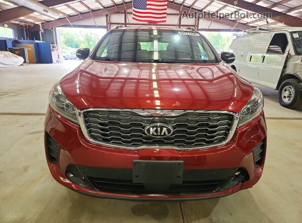 5XYPGDA52LG695284 2020 KIA SORENTO Red Вид спереду